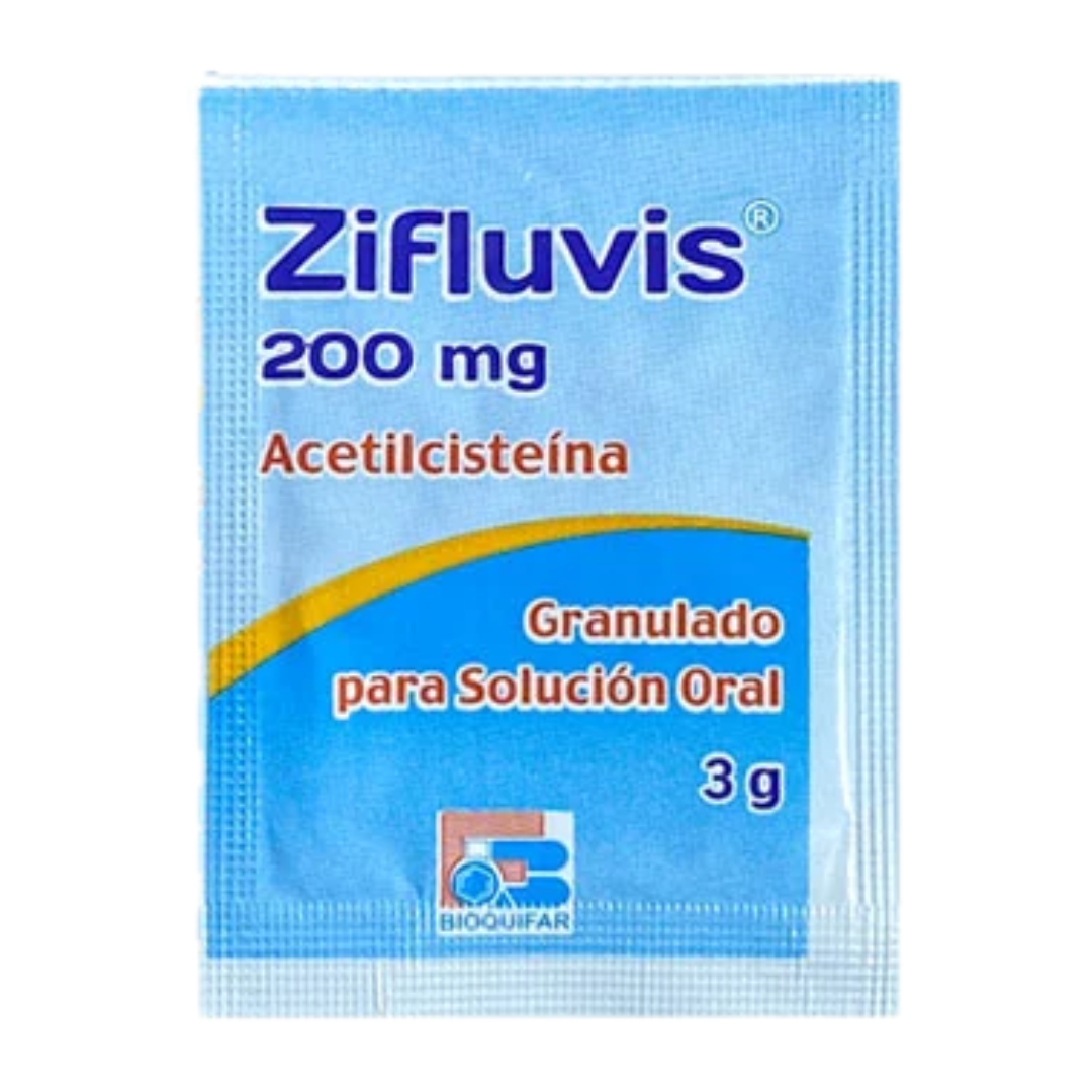 ZIFLUVIS ACETILCISTEINA 200MG SOBRES 3GR X 1 